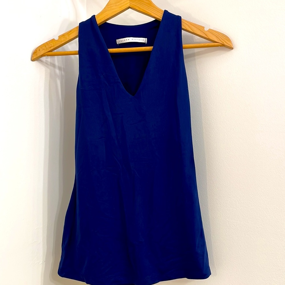 Susana Monaco Navy Blue Top